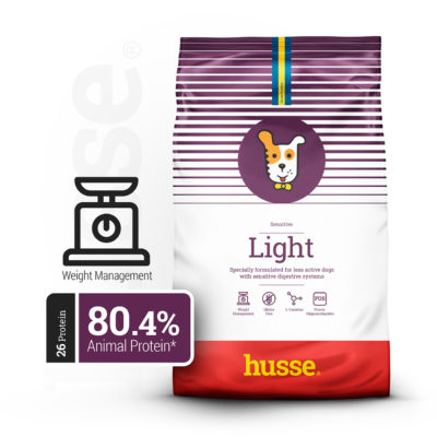 Hussse Sensitive Light sausā barība suņiem: 12.5 kg
